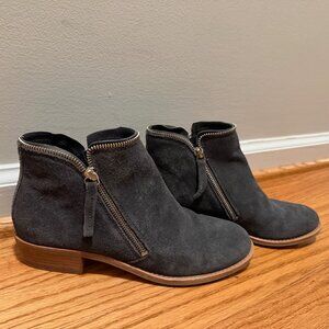 Dolce Vita Suede & Zipper Booties 8.5